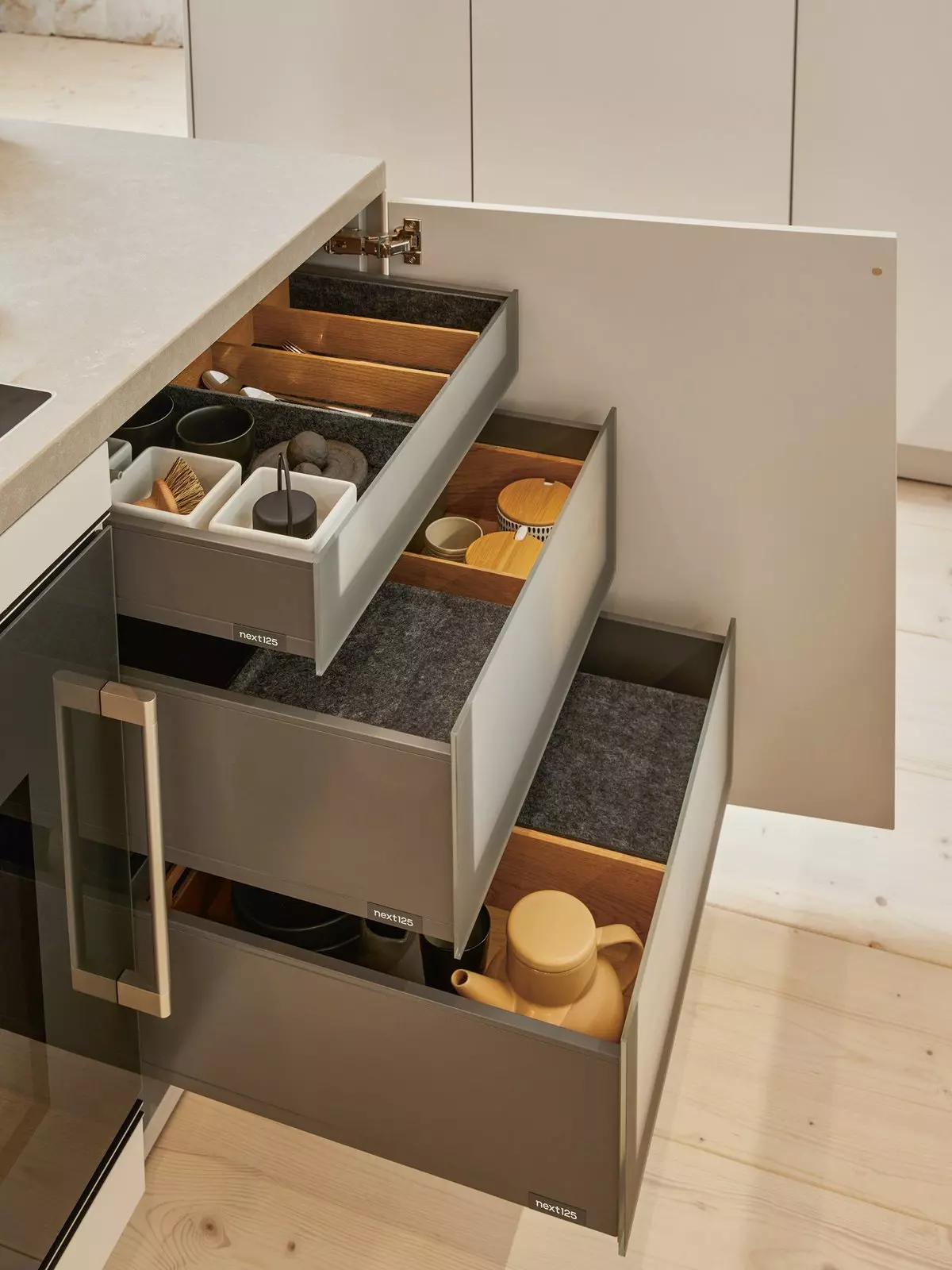 Tiroir de cuisine aménagée design